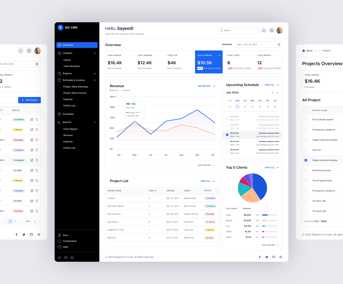 EIC Client Management Software